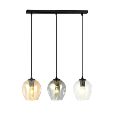 ISTAR 3-lichts hanglamp - Mix glas