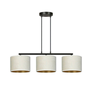 HILDE 3-lichts hanglamp - Wit fluweel