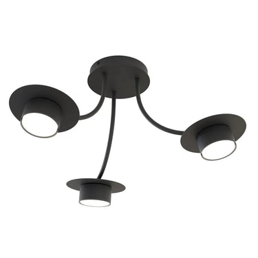 ENSO 3-lichts plafondlamp - Zwart