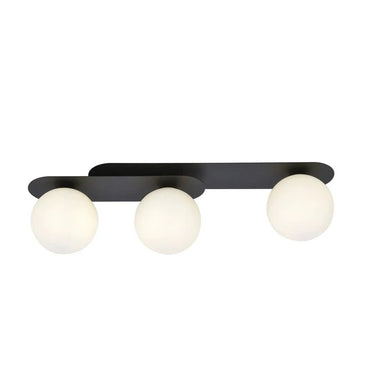 PLAZA 3-lichts plafondlamp - Wit glas