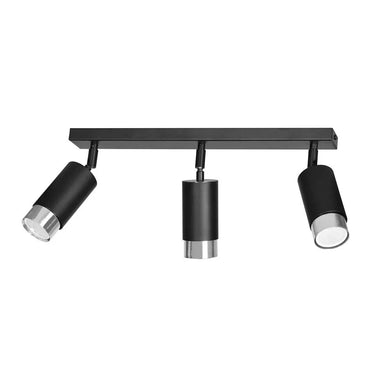 HIRO 3-lichts plafondlamp - Zwart chroom