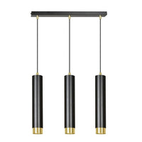 KIBO 3-lichts hanglamp - Zwart goud - Mooier Thuis