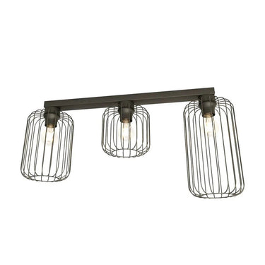 BARN 3-lichts plafondlamp - Zwart frame