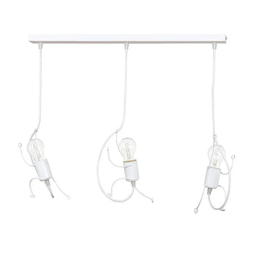 BOBI 3-lichts hanglamp - Wit frame