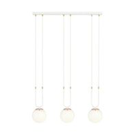 GLAM 3-lichts hanglamp - Wit glas - Mooier Thuis