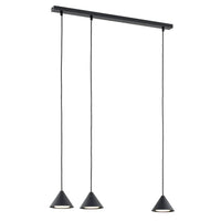 ELIT 3-lichts hanglamp - Zwart metaal - Mooier Thuis