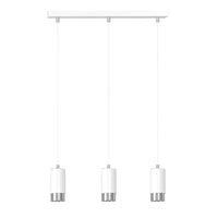 FUMIKO 3-lichts hanglamp - Wit Chroom - Mooier Thuis