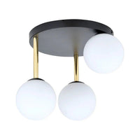 DOLCE 3-lichts plafondlamp – Wit/zwart - Mooier Thuis