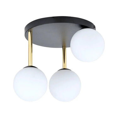 DOLCE 3-lichts plafondlamp – Wit/zwart
