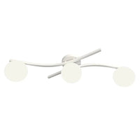 OPUS 3-lichts plafondlamp - Wit glas - Mooier Thuis