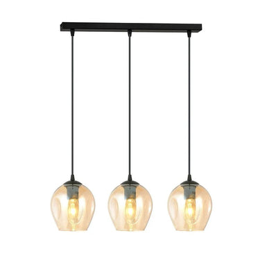 ISTAR 3-lichts hanglamp - Amber glas