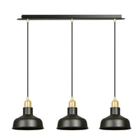 IBOR 3-lichts hanglamp - Zwart goud - Mooier Thuis