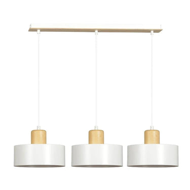 TORIN 3-lichts hanglamp - Wit frame
