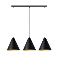 REBEL 3-lichts hanglamp - Zwart goud - Mooier Thuis