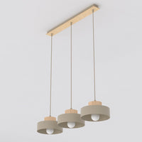 Kivi hanglamp hout 3-lichts mokka