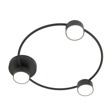 LUCIO 3-lichts plafondlamp - Zwart