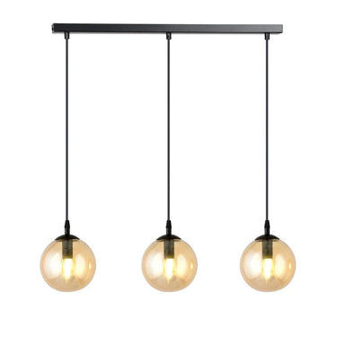 COSMO 3-lichts hanglamp - Amber glas