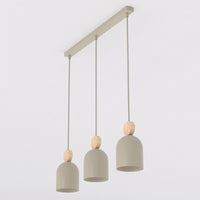 Mesi hanglamp hout 3-lichts mokka naturel