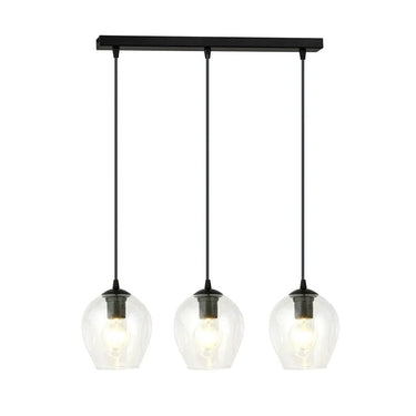 ISTAR 3-lichts hanglamp - Helder glas