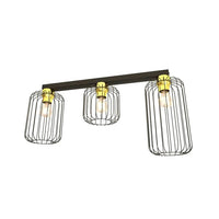 BARN 3-lichts plafondlamp - Zwart Goud - Mooier Thuis