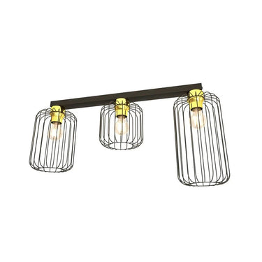 BARN 3-lichts plafondlamp - Zwart Goud