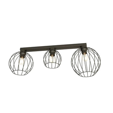 NEST 3-lichts plafondlamp – Zwart