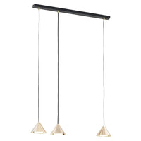 ELITE 3-lichts hanglamp - Zwart Goud - Kegelvormig - Mooier Thuis