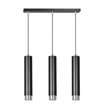 KIBO 3-lichts hanglamp - Zwart chroom