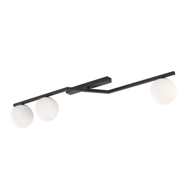NATON 3-lichts plafondlamp - Wit glas