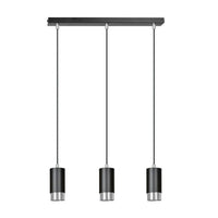 FUMIKO 3-lichts hanglamp - Zwart chroom - Mooier Thuis