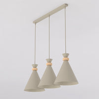 Zero hanglamp hout 3-lichts mokka
