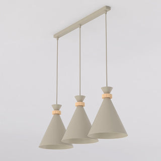 Zero hanglamp hout 3-lichts mokka