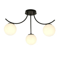 BOSTON 3-lichts plafondlamp - Wit glas - Mooier Thuis