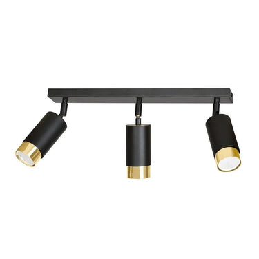 HIRO 3-lichts plafondlamp - Zwart goud