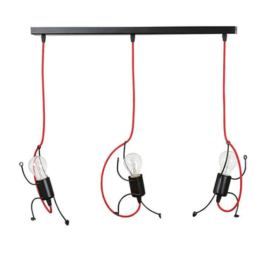 BOBI 3-lichts hanglamp - Zwart frame
