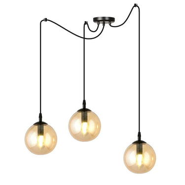 GIGI 3-lichts hanglamp - Amber glas