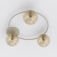 Sopra plafondlamp amber glas 3-lichts amber
