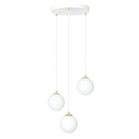 Emibig ROYAL 3-lichts hanglamp - Wit glas - Mooier Thuis