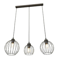 NANDO 3-lichts hanglamp - Zwart draad - Mooier Thuis