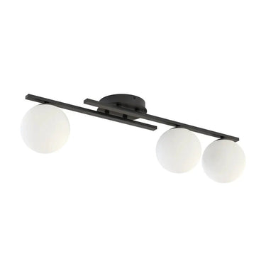 KAIRO 3-lichts plafondlamp - Wit glas