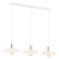 SPIRIT 3-lichts hanglamp - Wit goud accent - Mooier Thuis
