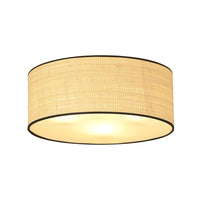 Aston plafondlamp rotan 3-lichts naturel
