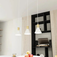Emibig PINK 3-lichts hanglamp - Wit goud accent