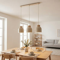 Vigo hanglamp hout 3-lichts mokka