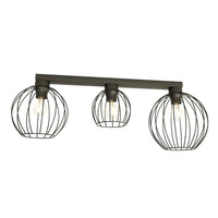 Emibig NEST 3-lichts plafondlamp – Zwart