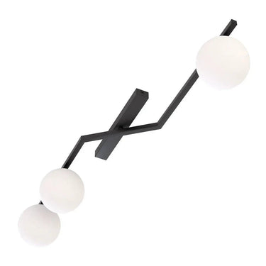 NATON 3-lichts plafondlamp - Wit glas
