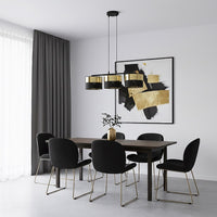 Lux hanglamp 3-lichts goud zwart