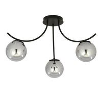 Emibig BOSTON 3-lichts plafondlamp - Smoked glas