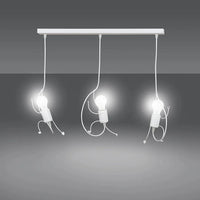 Emibig BOBI 3-lichts hanglamp - Wit frame