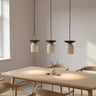 Mooier Thuis - EGO 3-lichts hanglamp - Mokka Beige hanglamp met lampenkap - metaal